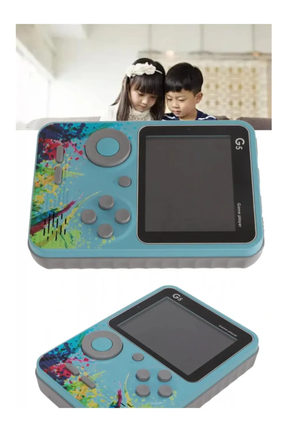 Game Box Mini 500 Adet Retro Oyun Taşınabilir Oyun Konsolu