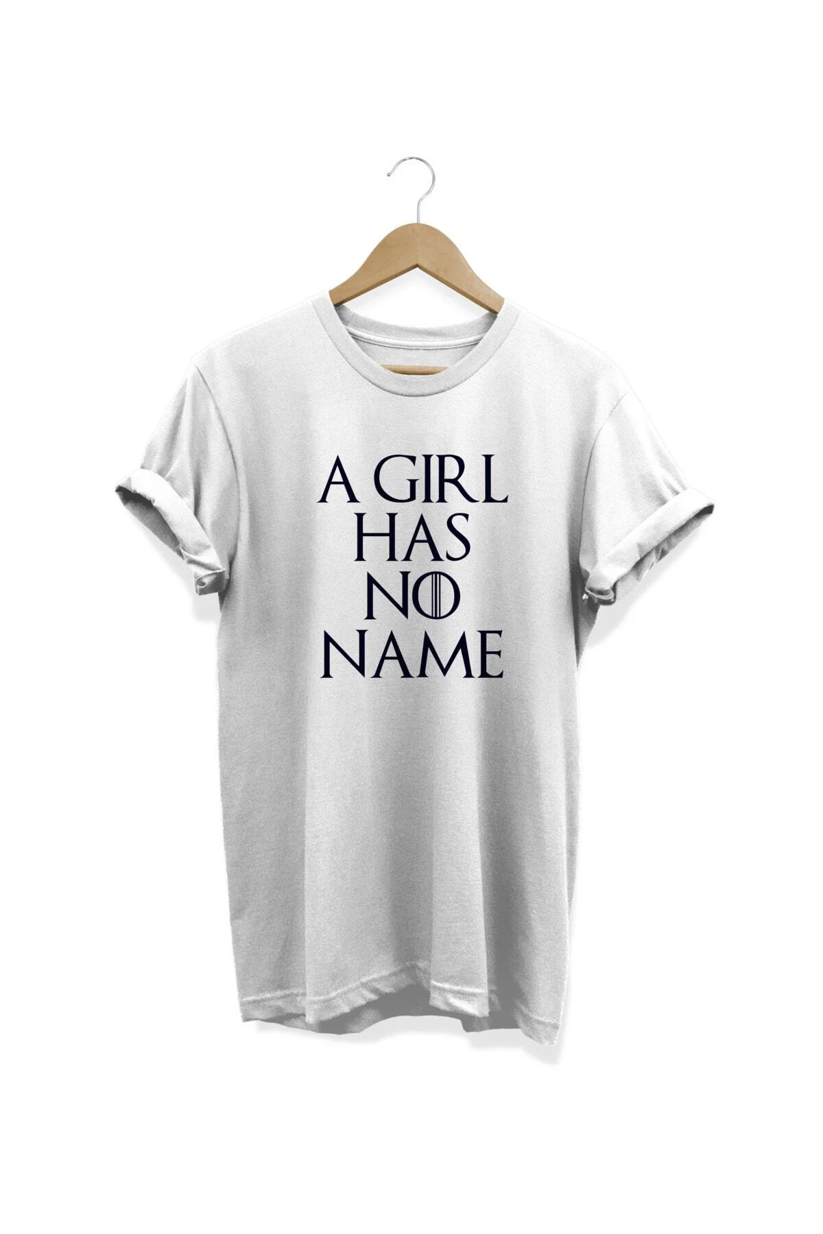 Game Of Thrones A Girl Has No Name Arya Stark Baskılı T-shirt