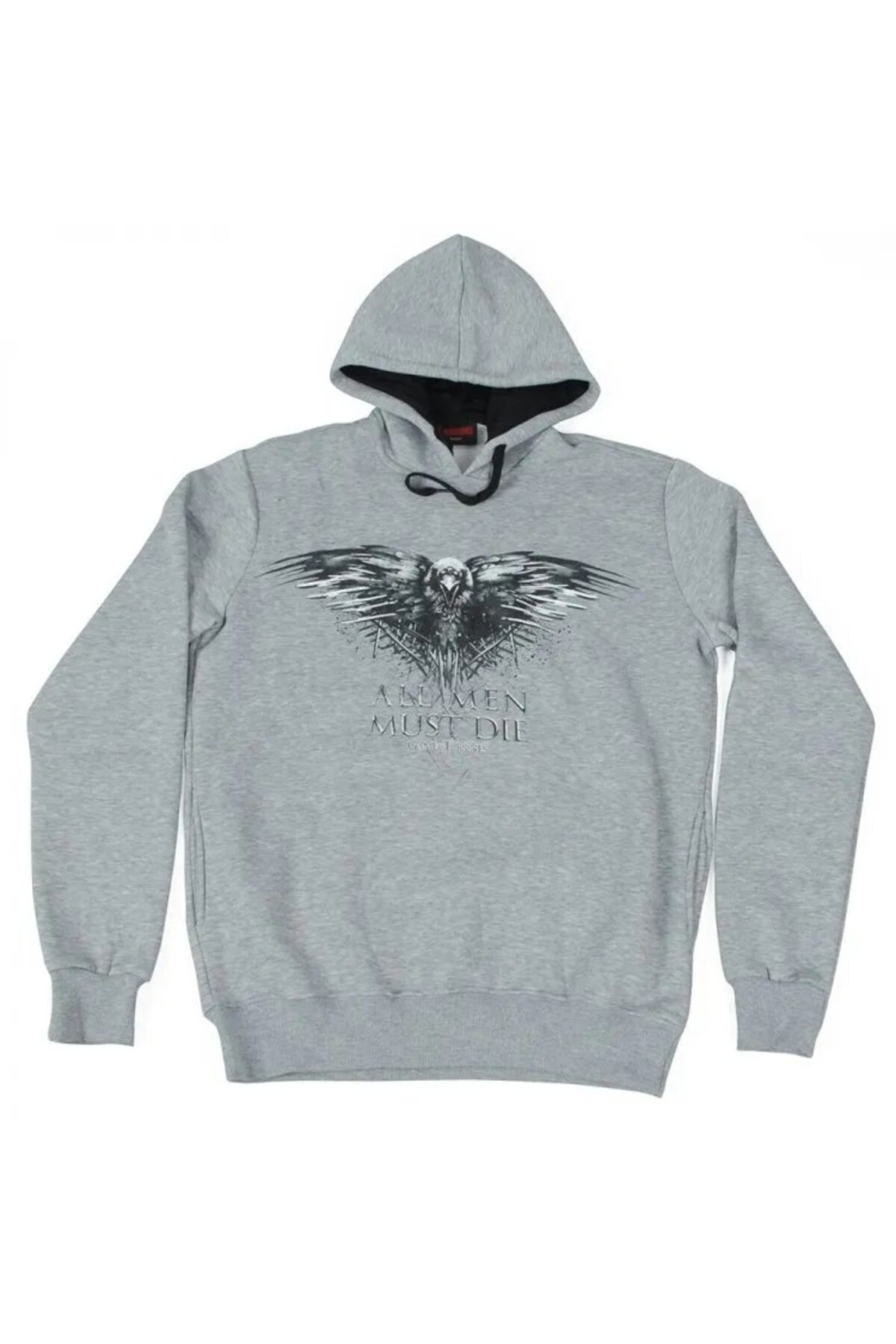 Game Of Thrones All Men Must Die Kapüşonlu Sweatshirt Hoodie Gri