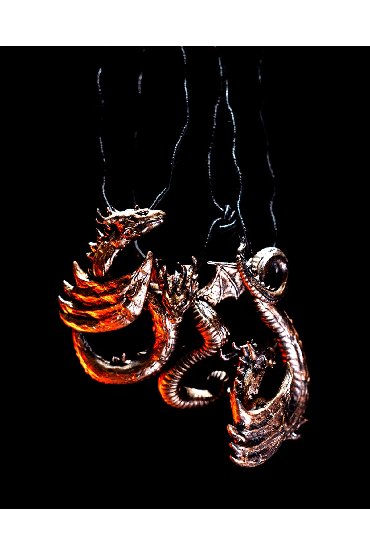 Game of Thrones Drogon Boyalı Kolye
