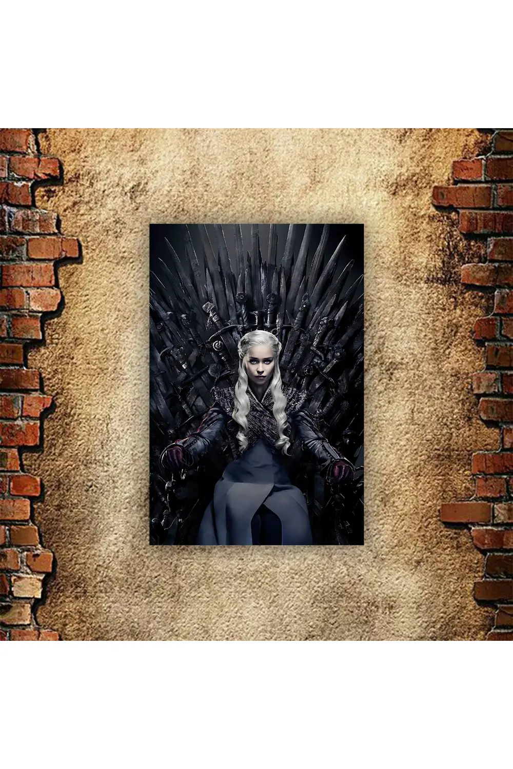 Game Of Thrones Retro Ahşap Poster 20x30 Mdf Uv Baskı