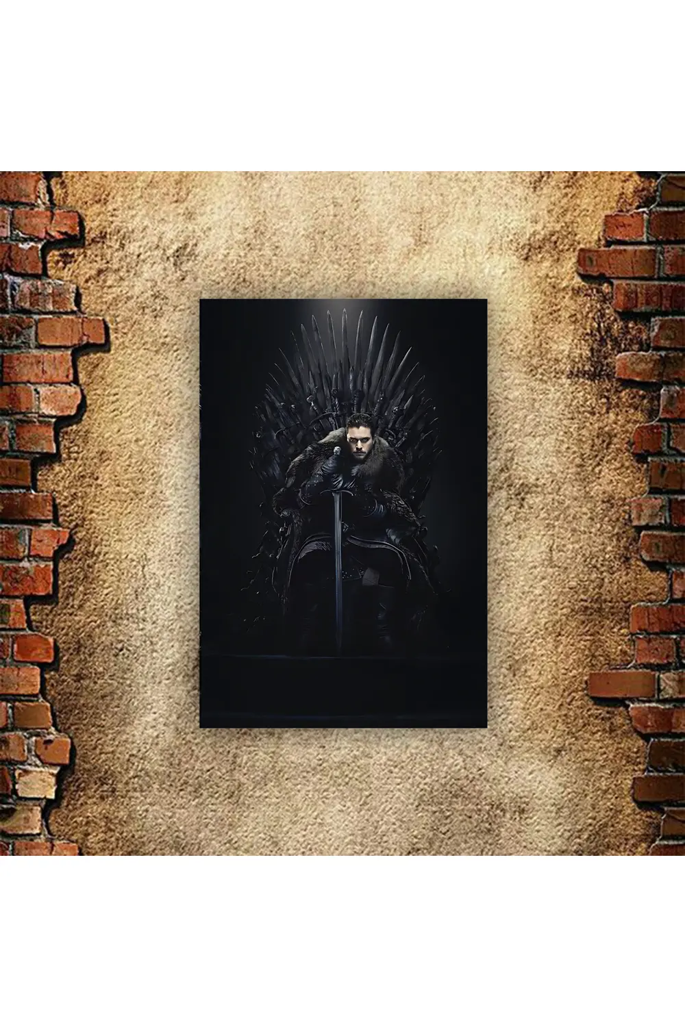 Game Of Thrones Retro Ahşap Poster 20x30 mdf uv baskı