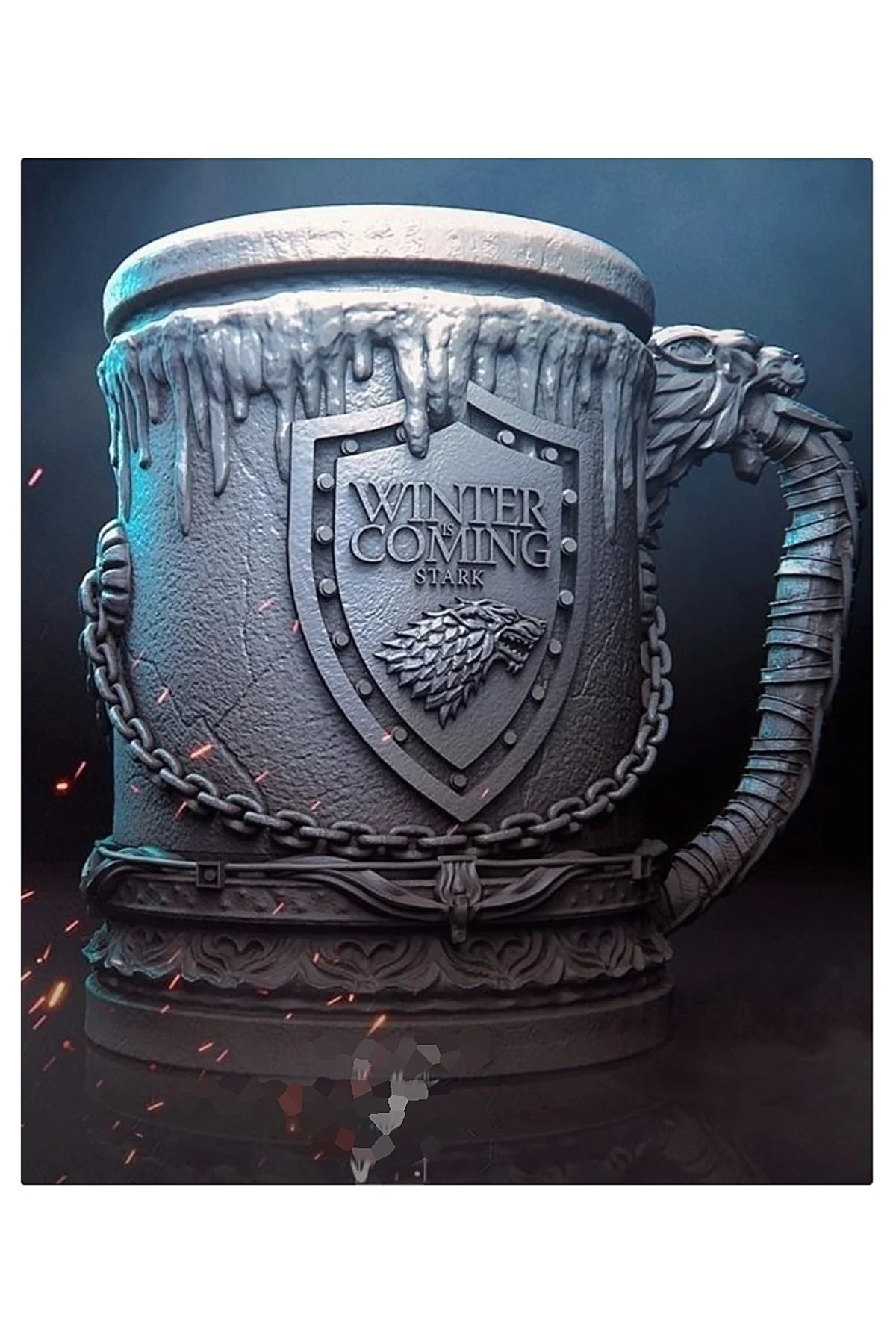 Game Of Thrones Stark Hanedanı Kupa 16cm Çap (DEV BOY)