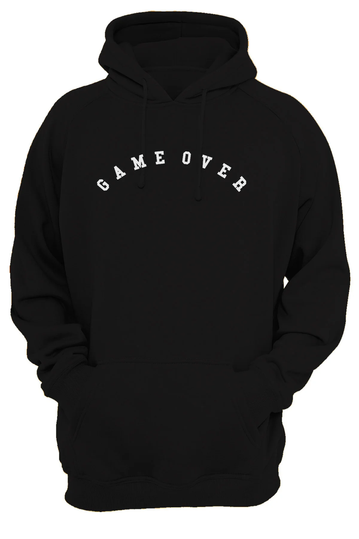 Game Over Baskılı 3 Ipl. Şardonlu, Içi Polar, Kalın(600gr) Kapüşonlu Hoodie