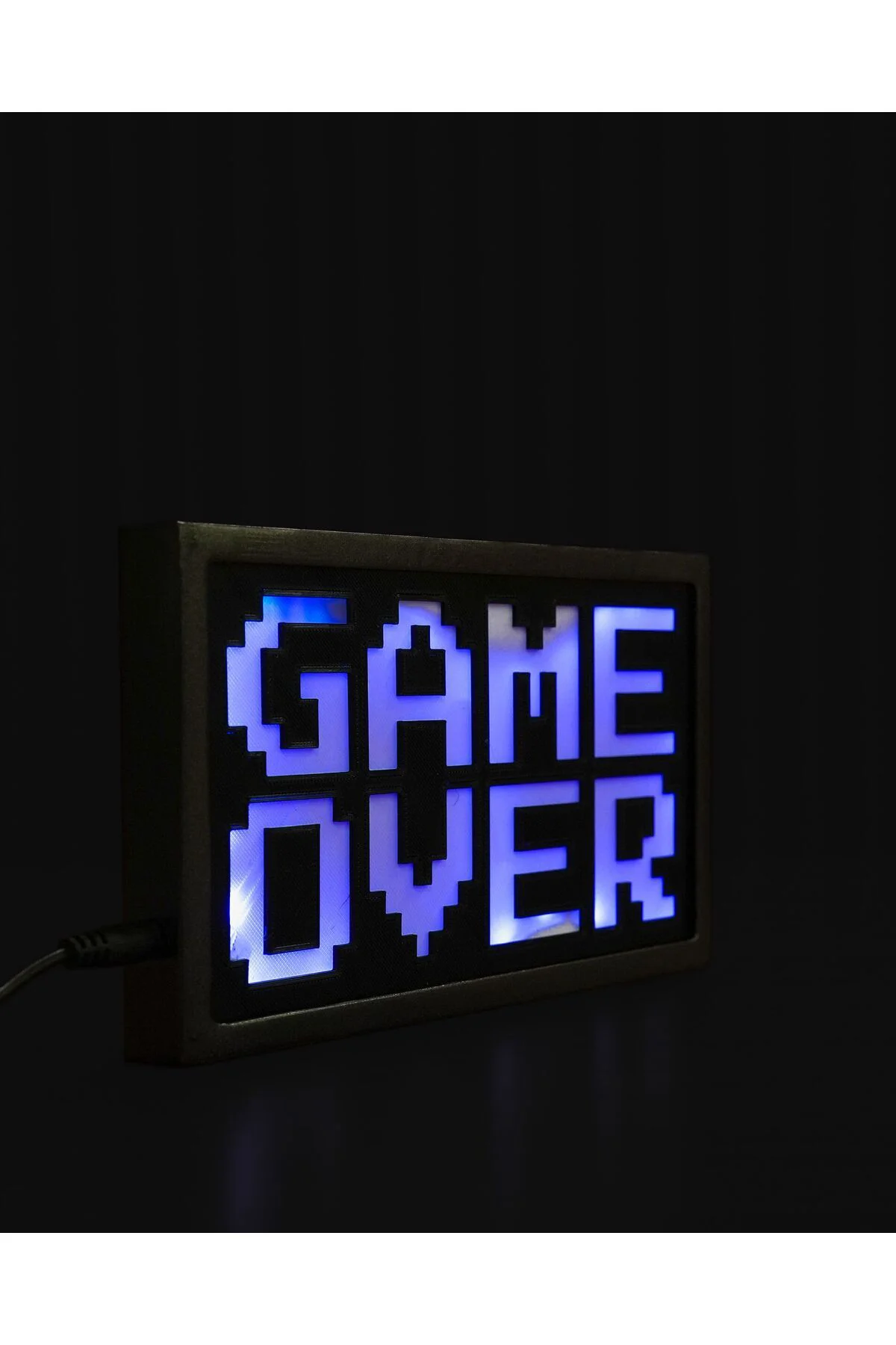 Game Over Masa Lambası (10 Cm Yükseklik, 20 Cm Genişlik)