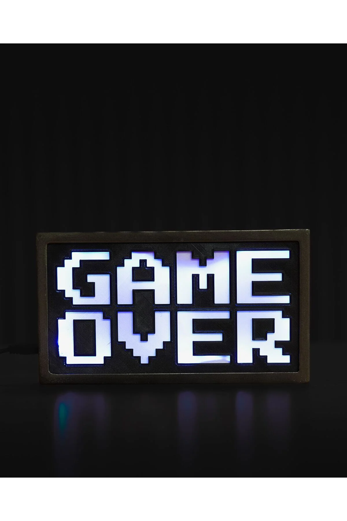 Game Over Masa Lambası (10 Cm Yükseklik, 20 Cm Genişlik)