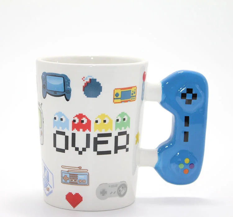 Game Over Temalı Porselen Kupa Bardak
