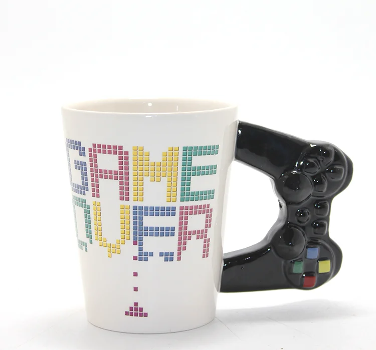 Game Over Temalı Porselen Kupa Bardak