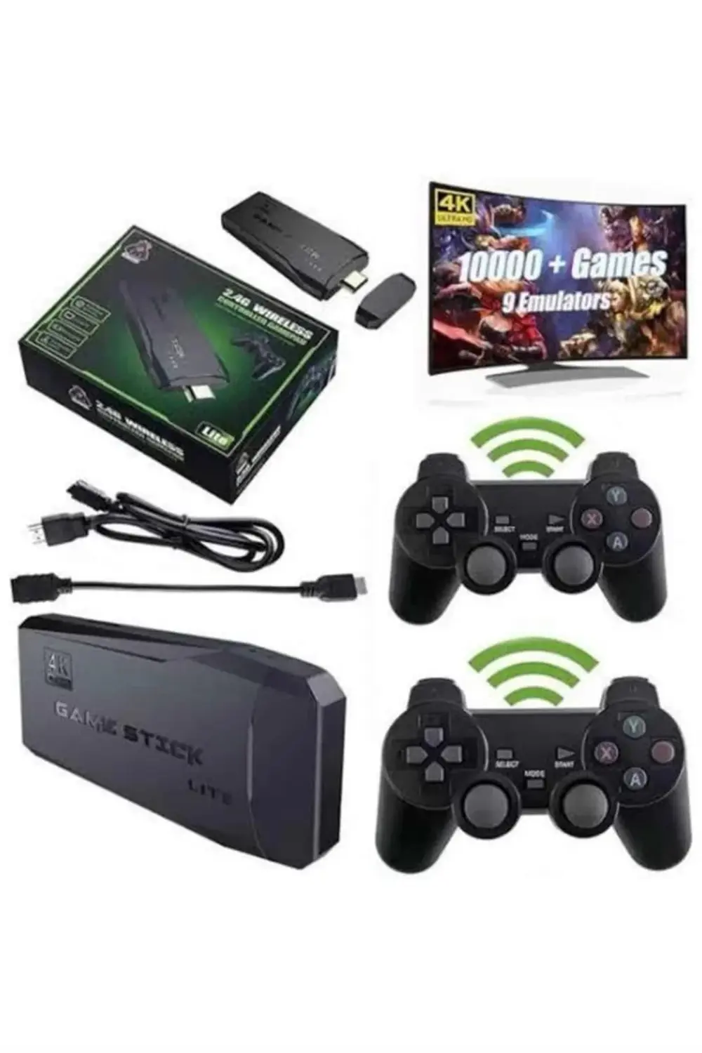 Game Stick 20000 Oyun Kablosuz Çift Kol Retro Oyunlar Game Stick