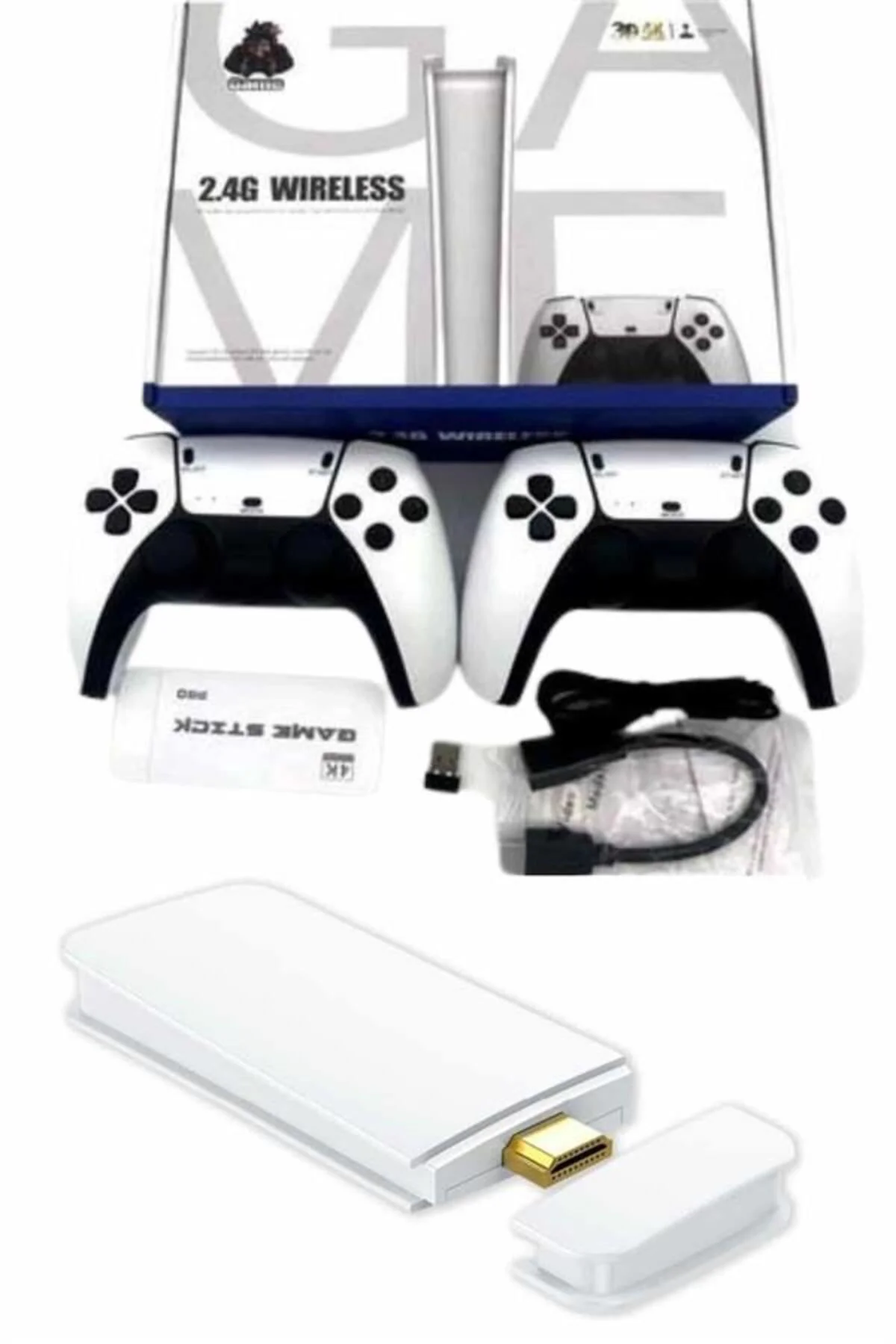 Game Stick 4K Retro Çift Kollu Atari Oyunlari +20000 Oyunlu Konso