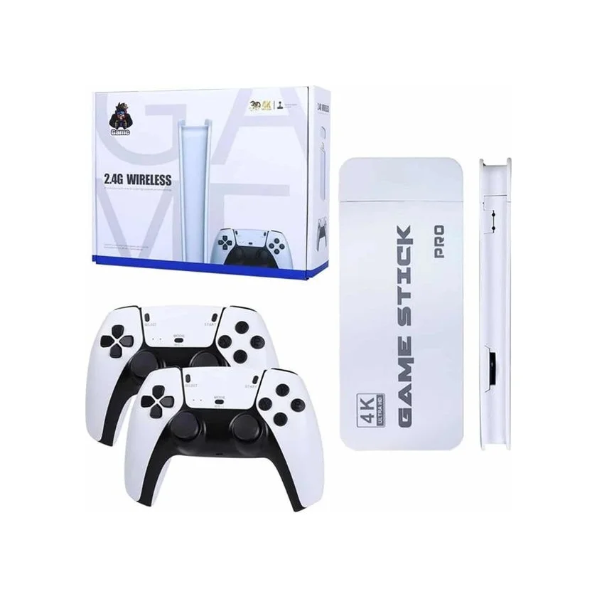 Game Stick 4k Retro Çift Kollu Atari Oyunlari +20000 Oyunlu Konso