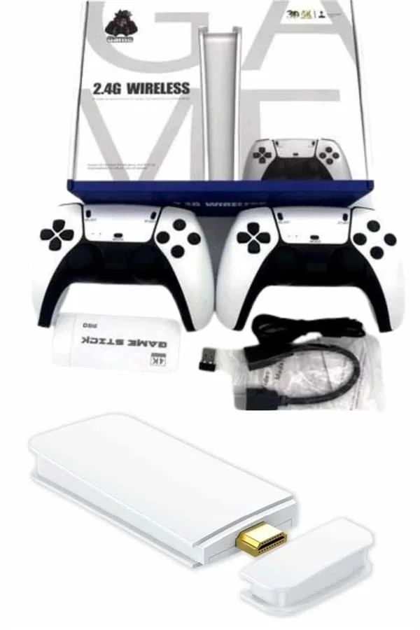Game Stick 4K Retro Çift Kollu Atari Oyunlari +20000 Oyunlu Konsol Nostalji