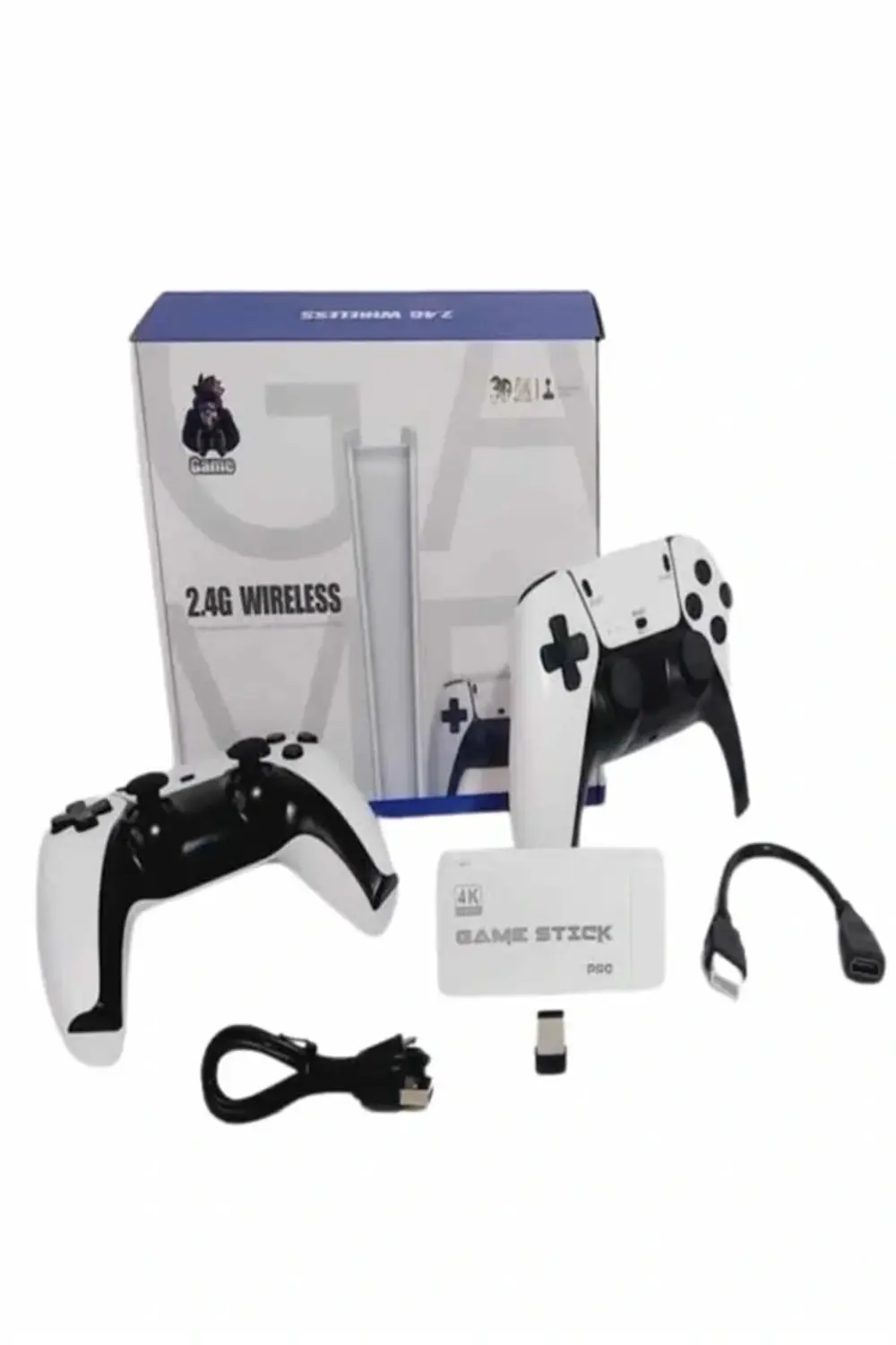 Game Stick 4K Retro Çift Kollu Atari Oyunlari +20000 Oyunlu Konso