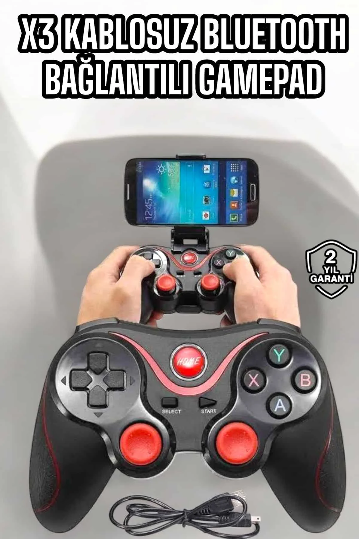 Game Stick Android Uyumlu Gamepad X3 Standlı Oyun Kolu Bluetooth 