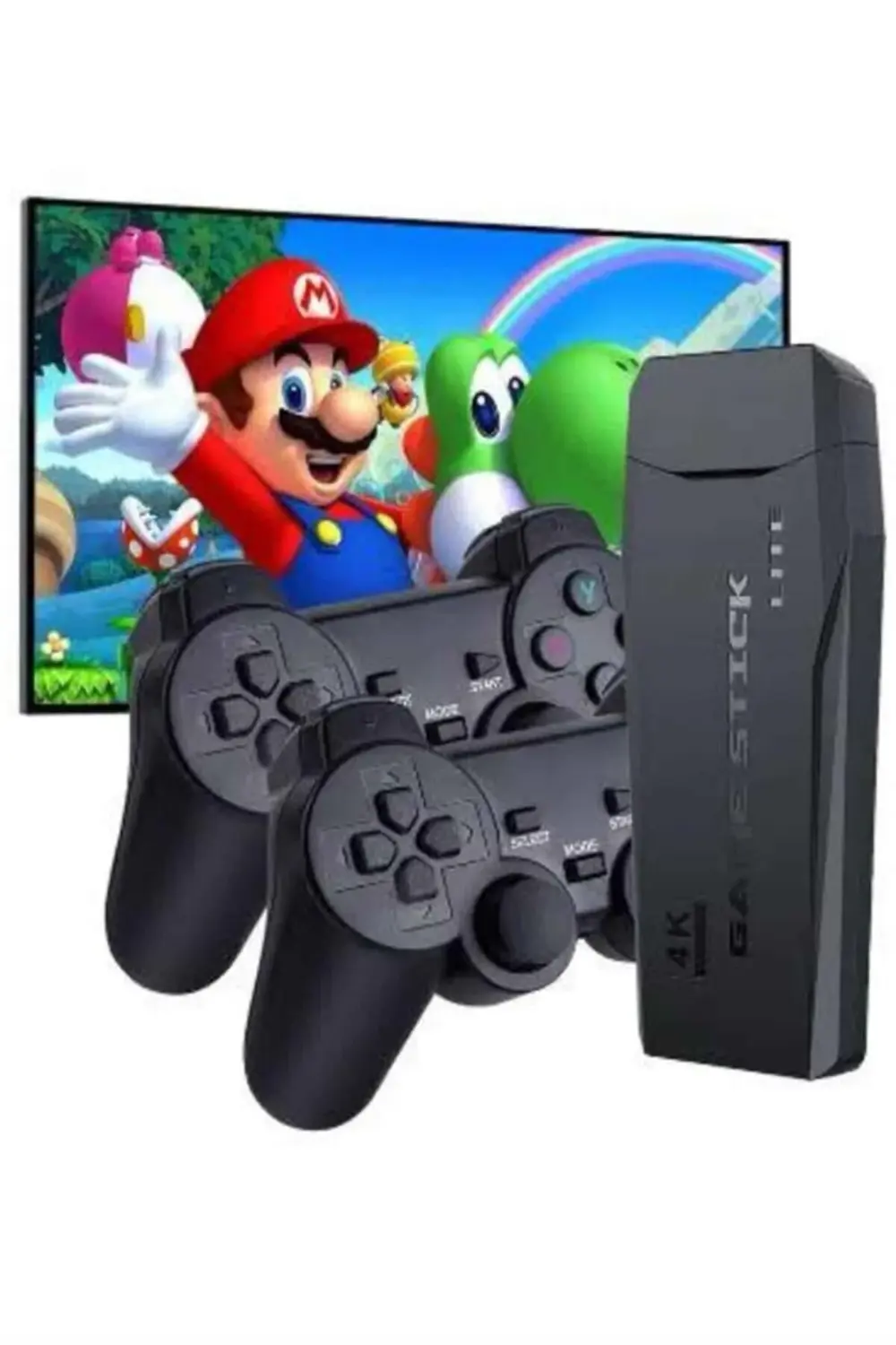 Game Stick El Atarisi 2.4g Kablosuz Çift Kol Oyunlar 4k Game Stic