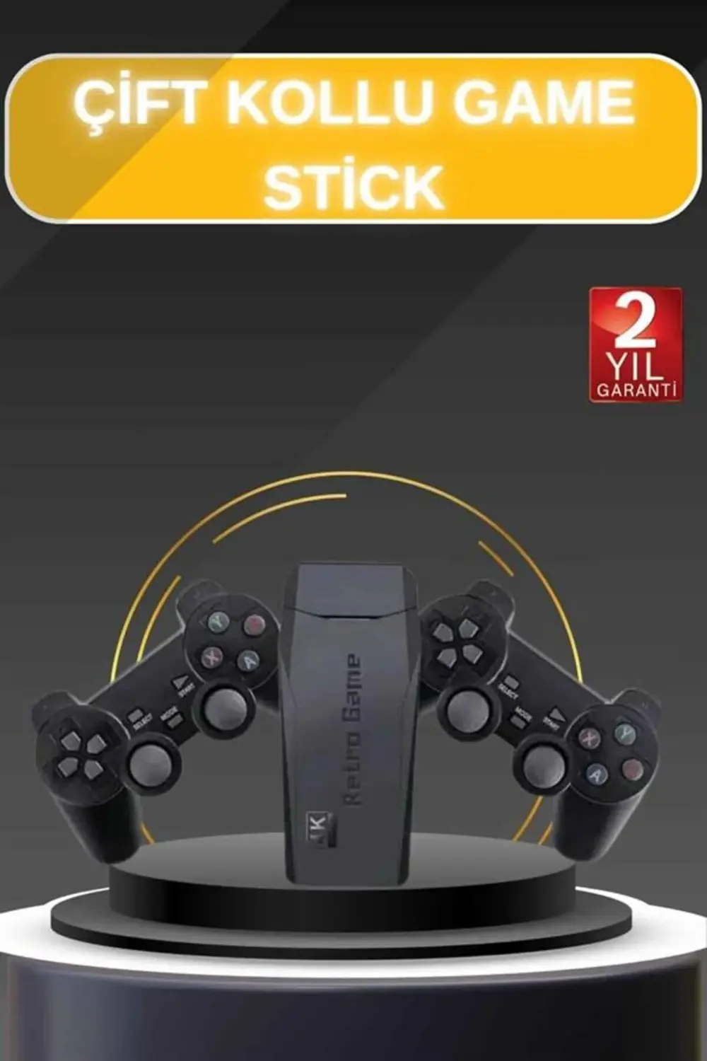 Game Stick El Atarisi 2.4g Kablosuz Çift Kol Oyunlar 4k Game Stic