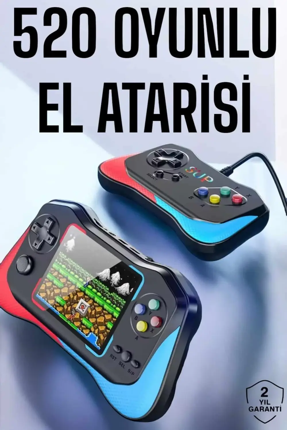 Gamepad Joystick Nostalji 500 Oyunlu 2 Li Atari Gamebox Oyun Kons