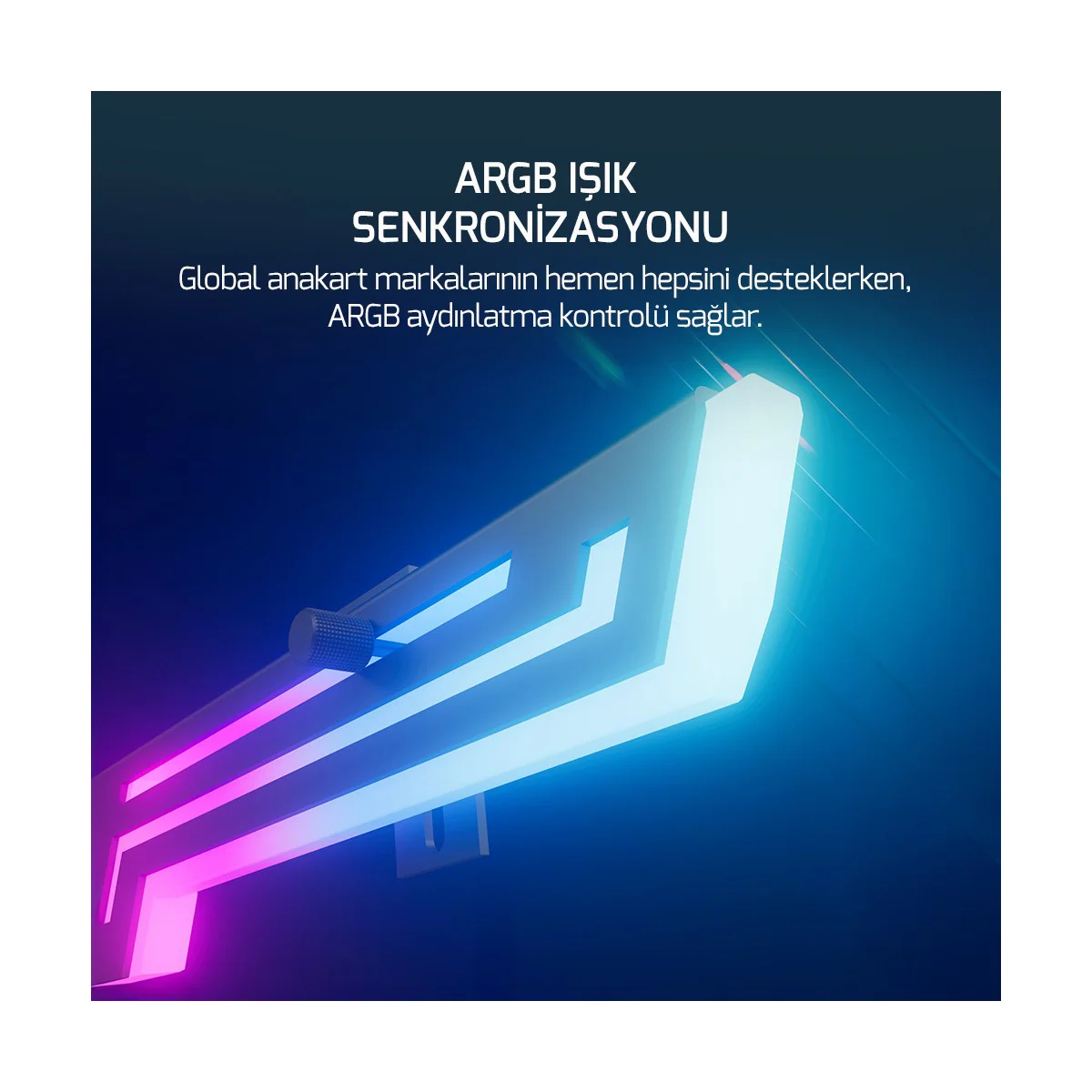 GamePower Heatsync Argb LCD Ekran Kartı Tutucu Siyah Fiyatı, Yorumları ve Özellikleri