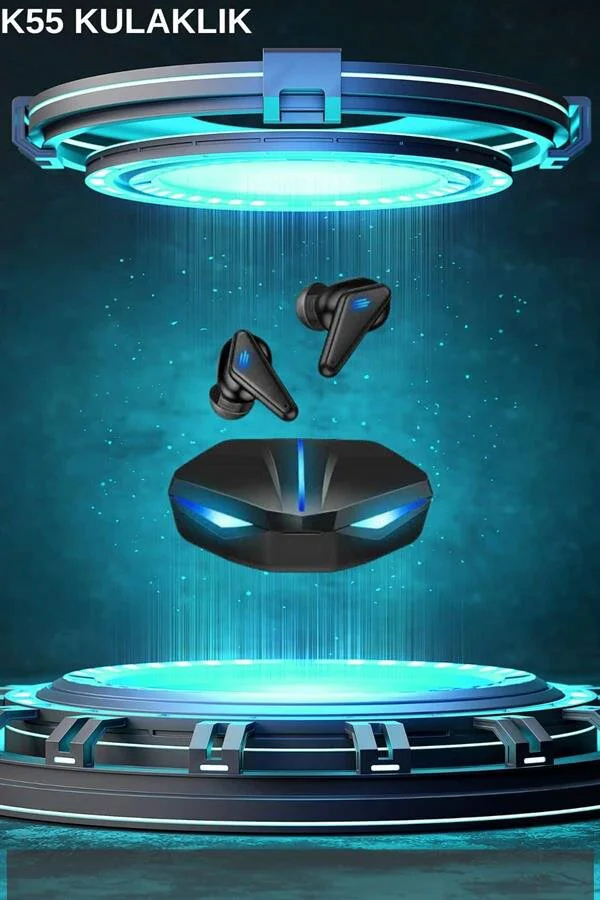 Gamer Kulaklık ve Çok Kordonlu Akıllı Saat Seti - K55 Bluetooth, Gürültü Önleyici ve GPS Özellikli