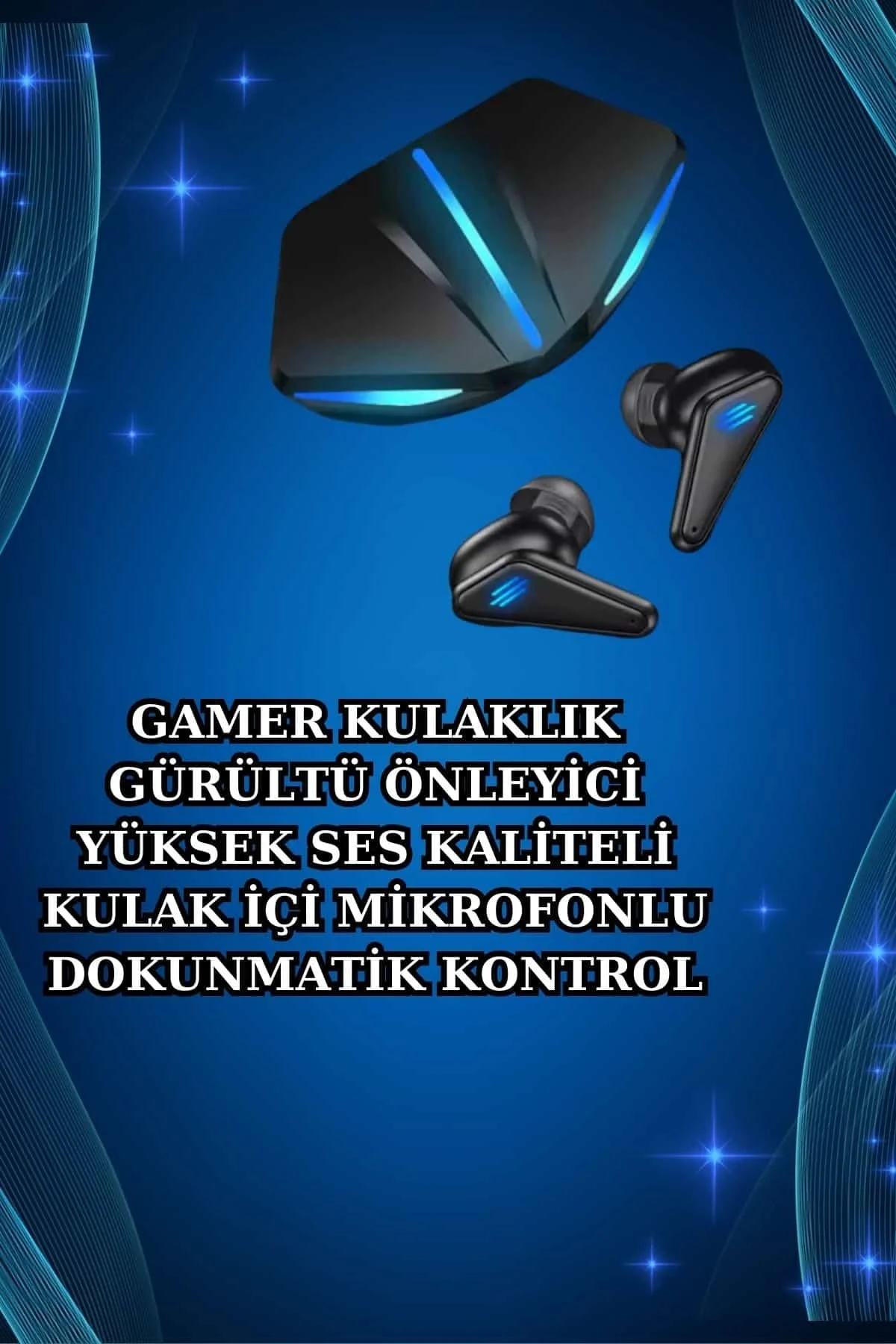Gamer Kulaklık ve Çok Kordonlu Akıllı Saat Gürültü Önleyici GPS Desteği Gamer Kulaklık ve Çok Kordonlu Akıllı Saat Gürültü Önleyici GPS Desteği - Görsel 2