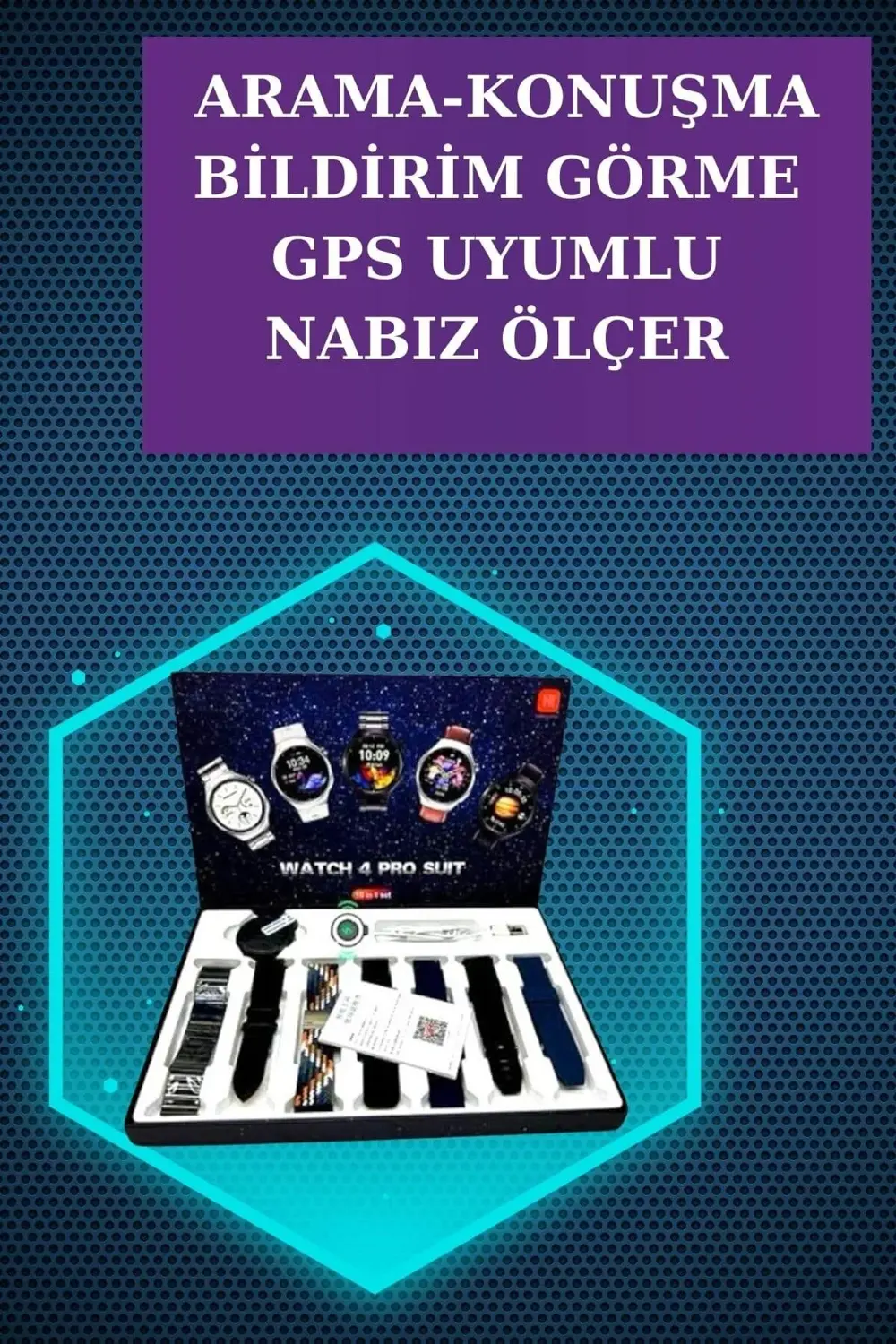 Gamer Kulaklık ve Çok Kordonlu Akıllı Saat Gürültü Önleyici GPS D