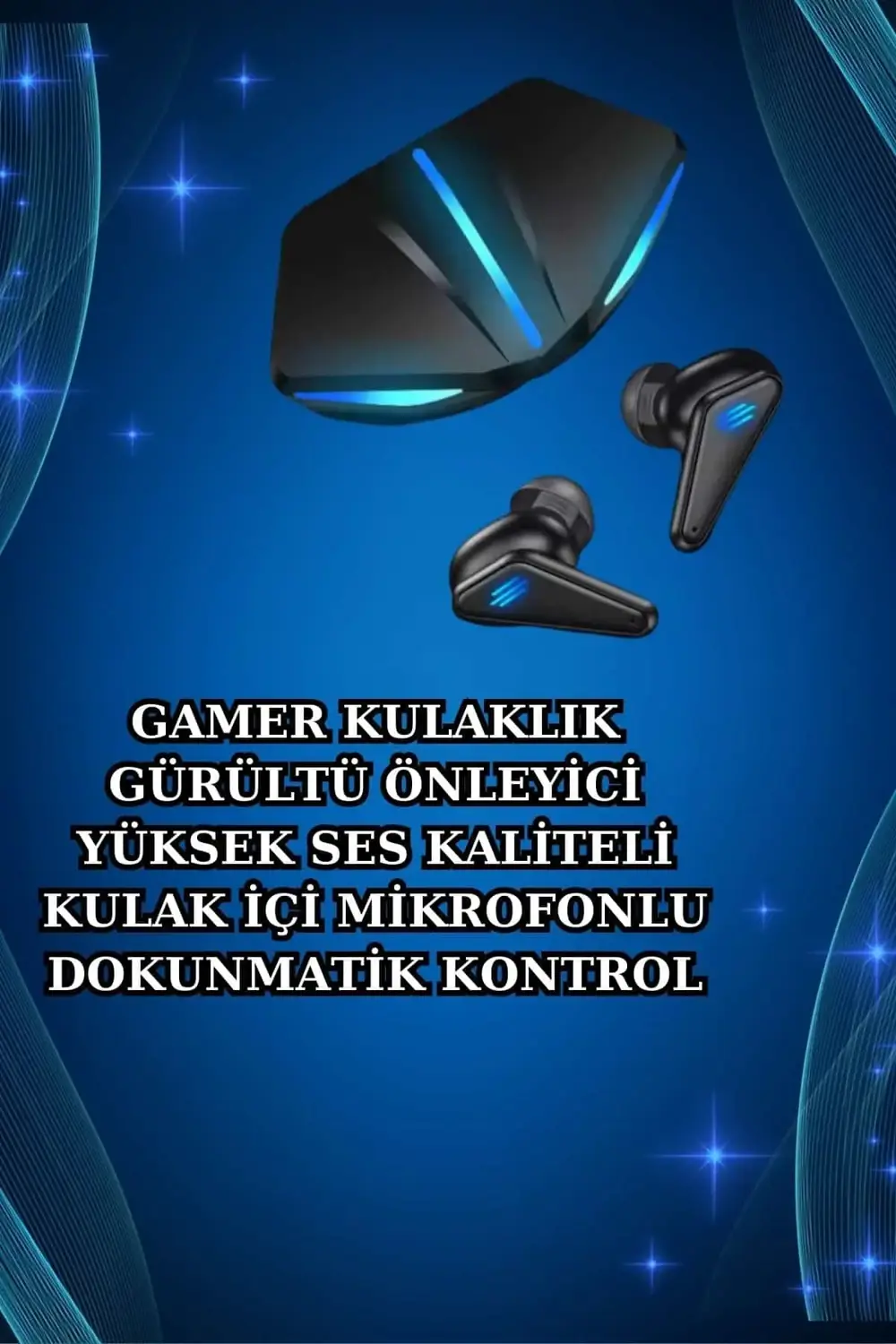 Gamer Kulaklık ve Çok Kordonlu Akıllı Saat Gürültü Önleyici GPS D