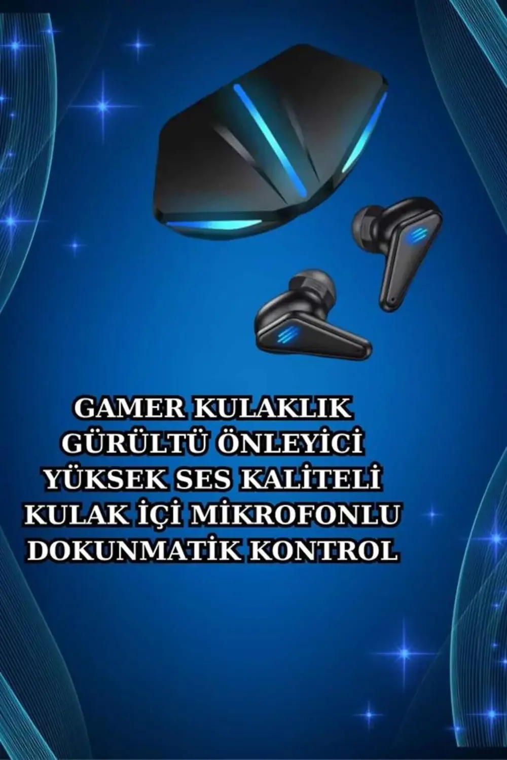 Gamer Kulaklık ve Çok Kordonlu Akıllı Saat Gürültü Önleyici GPS D