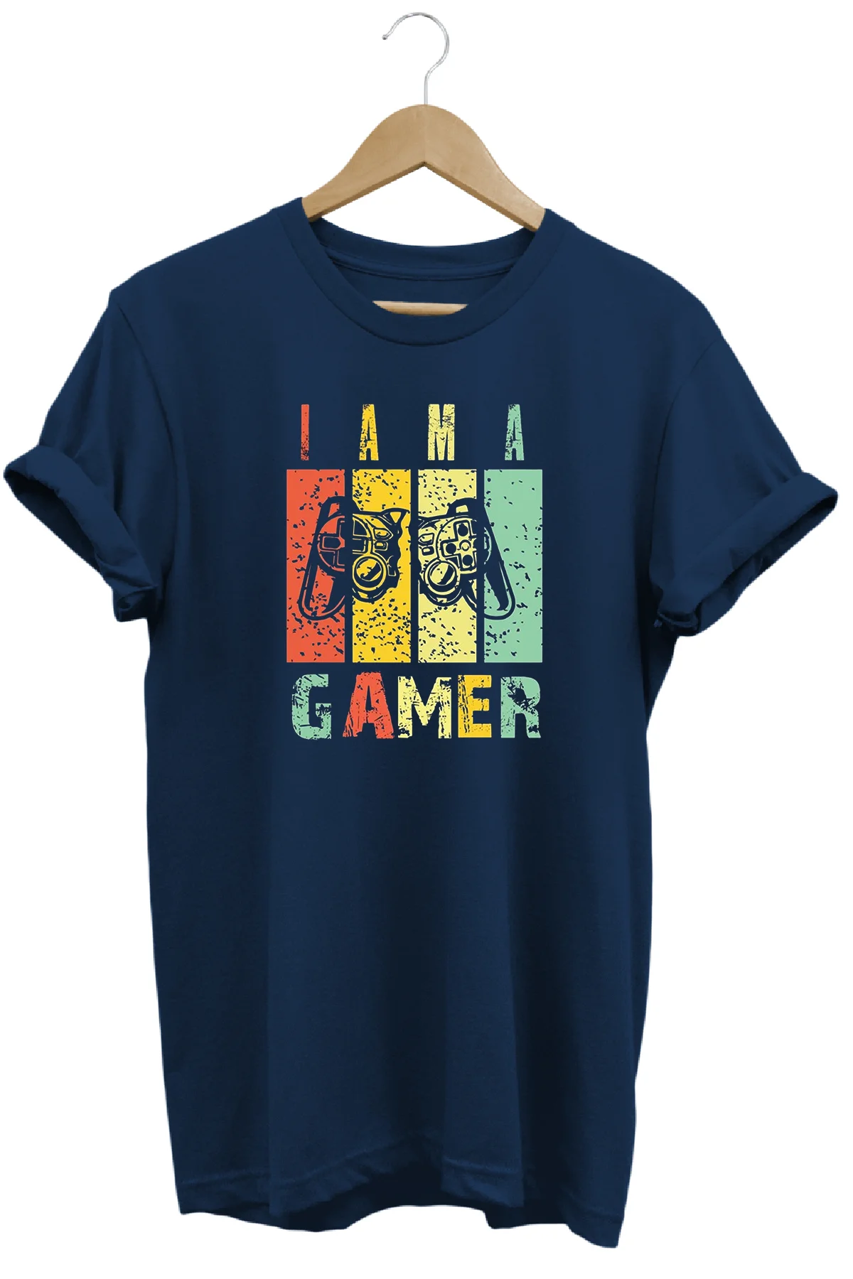 Gamer Oyuncu Baskılı T-shirt %100 Pamuk