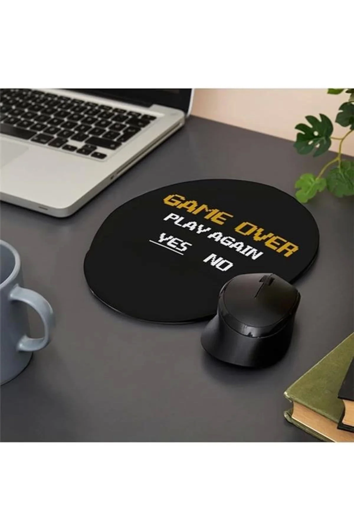 Gamer Sevgiliye Hediye Game Over Tasarımlı Mouse Altlığı Mouse Pa