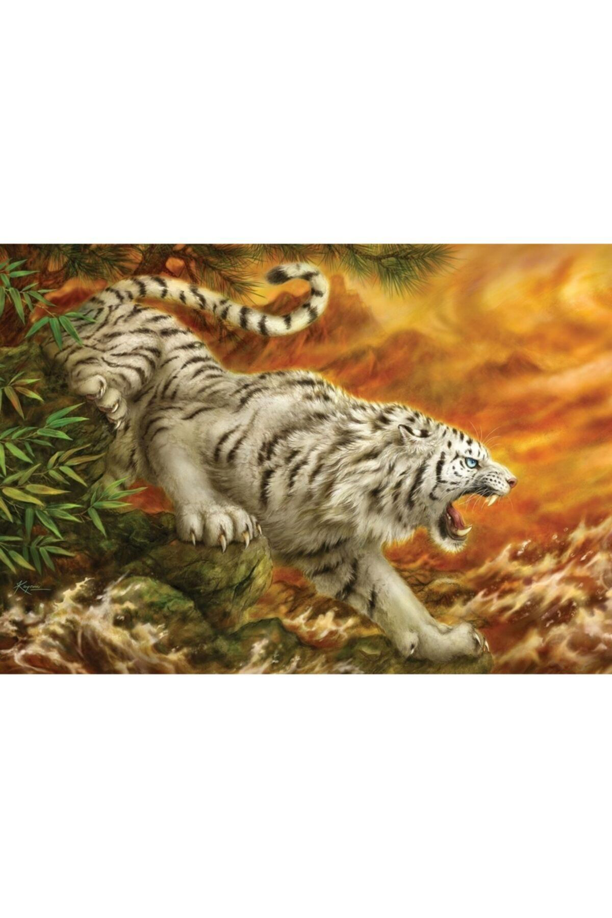 Ks Puzzle Games 1000 White Tiger 20506 Puzzle