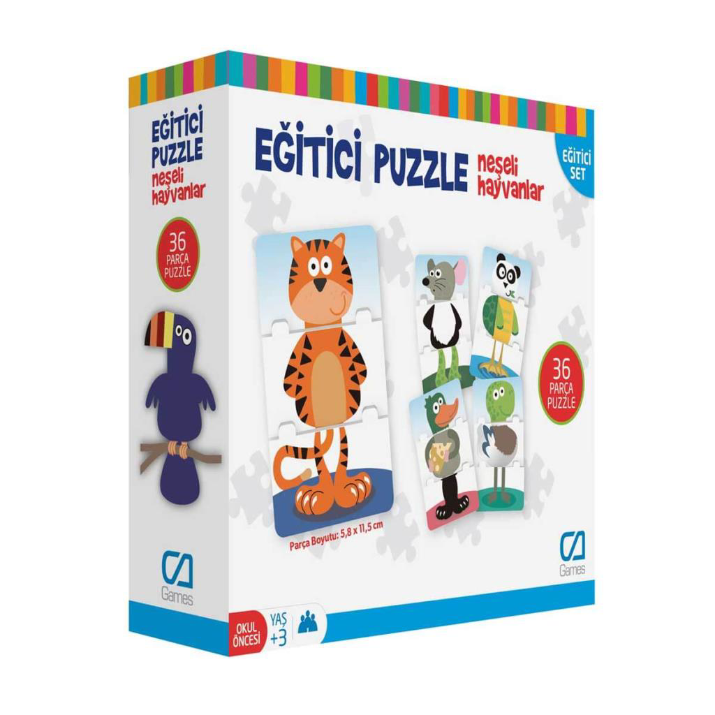 Games Eğitici Puzzle Neşeli Hayvanlar 36 Parça 5028 Games Eğitici Puzzle Neşeli Hayvanlar 36 Parça 5028