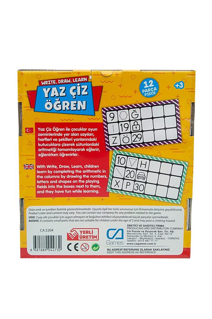 Games Yaz Çiz Öğren 5204 Games Yaz Çiz Öğren 5204