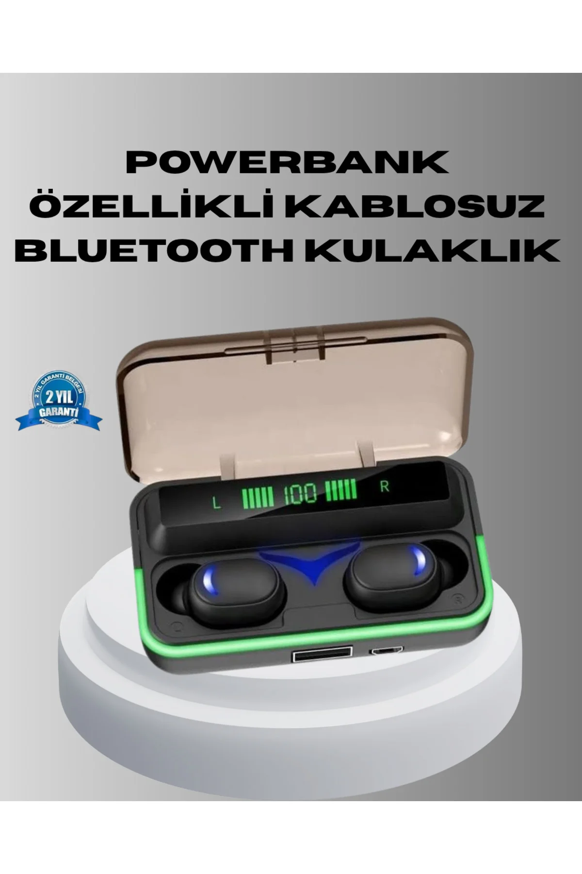 Gaming Bluetooth Kulaklık 800mAh Powerbank Düşük Gecikmeli