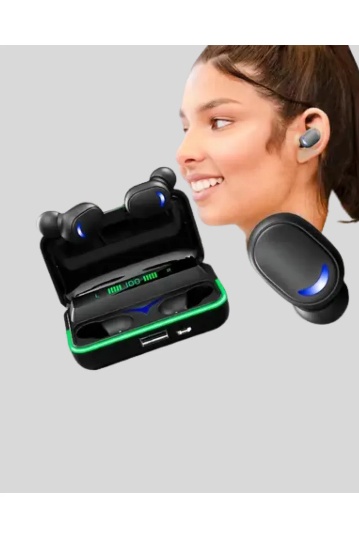 Gaming Bluetooth Kulaklık 800mAh Powerbank Düşük Gecikmeli
