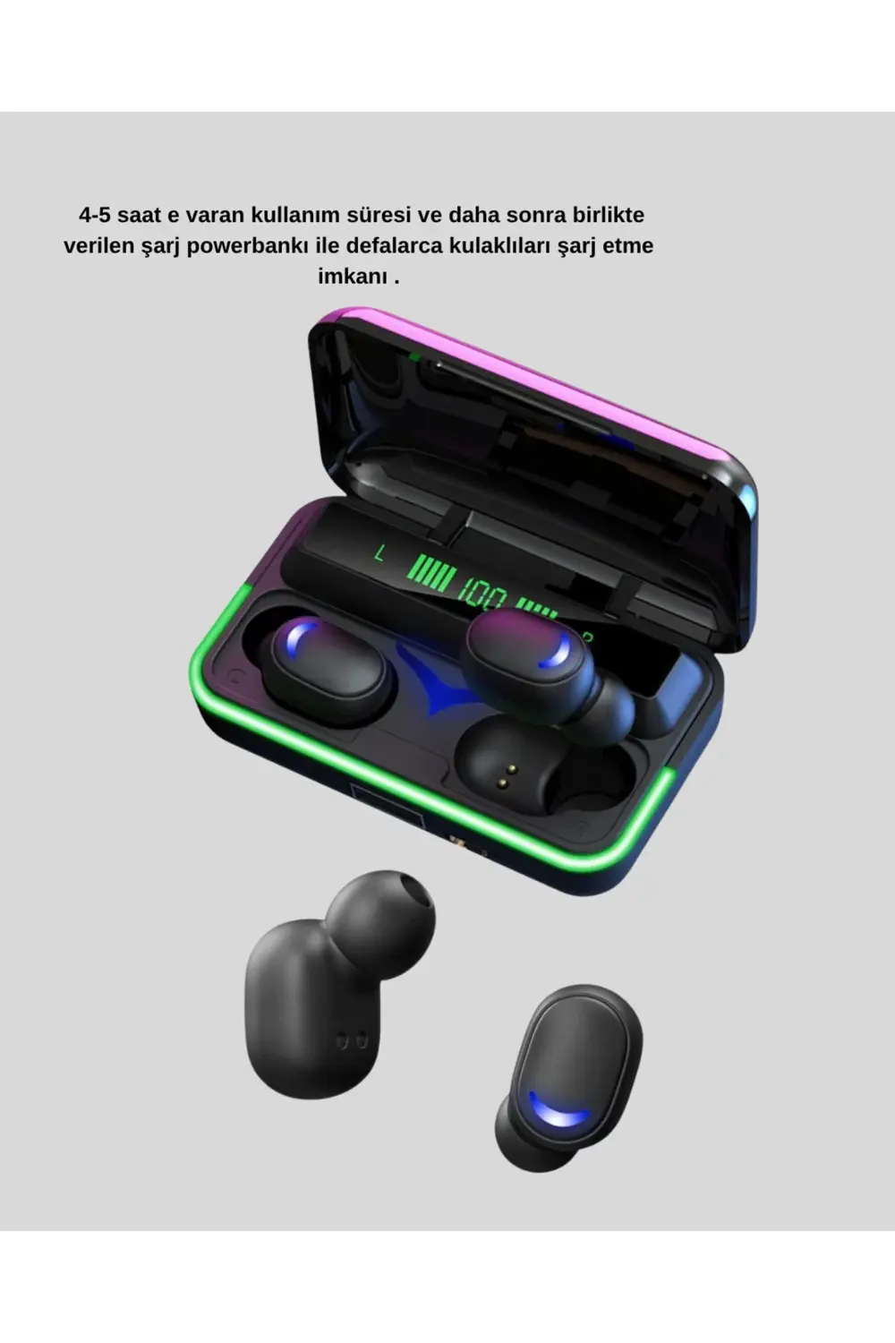 Gaming Bluetooth Kulaklık 800mAh Powerbank Düşük Gecikmeli