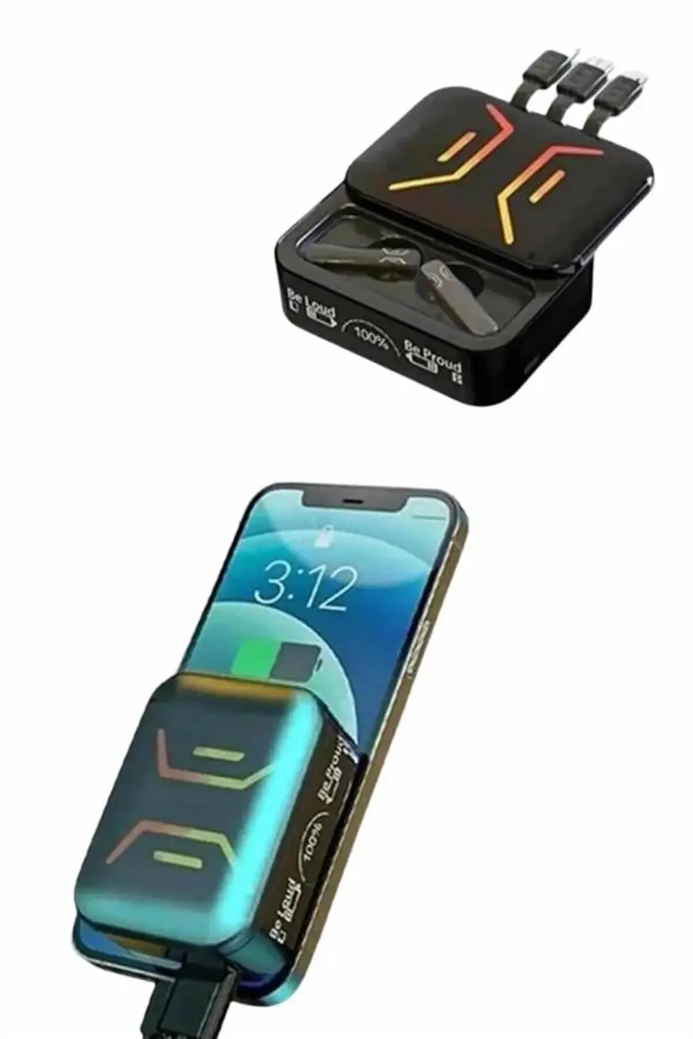 Gaming Bluetooth Kulaklık Dahili Powerbank Kablolu Düşük Gecikmel