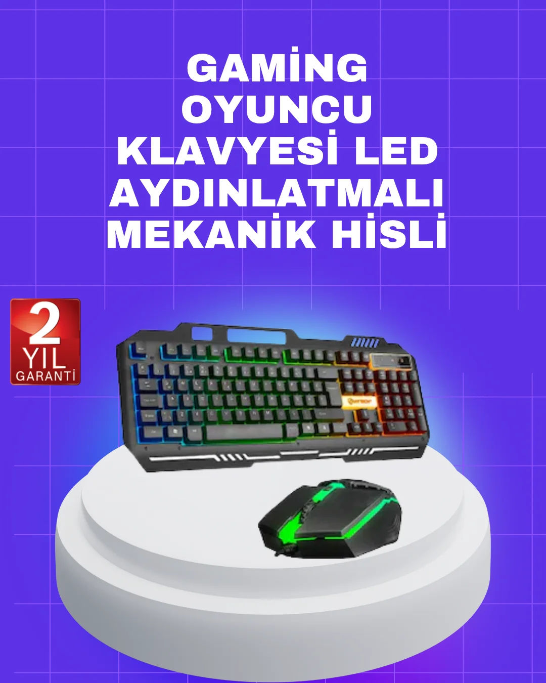 Gaming Klavye Mouse – Çatışmasız Tuş, Hızlı Tepki Süresi