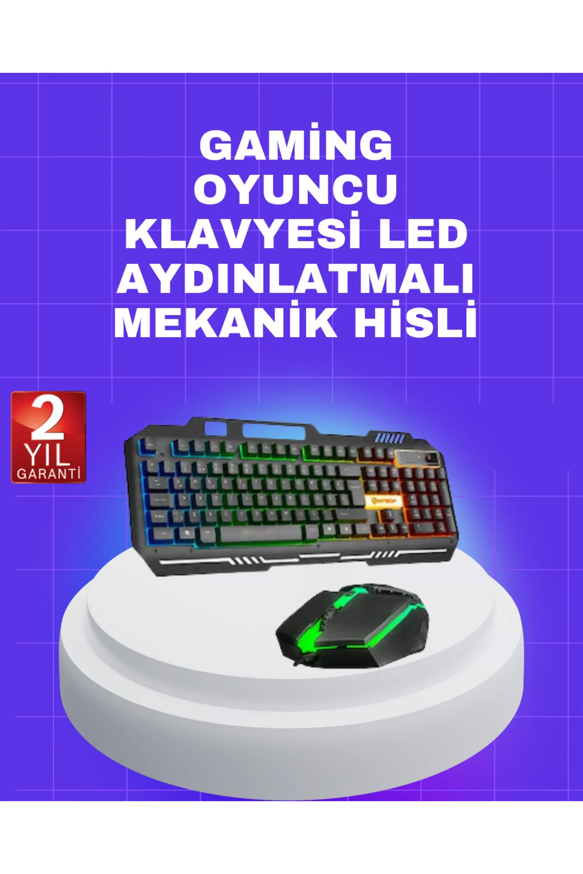 Gaming Klavye Mouse – Çatışmasız Tuş, Hızlı Tepki Süresi
