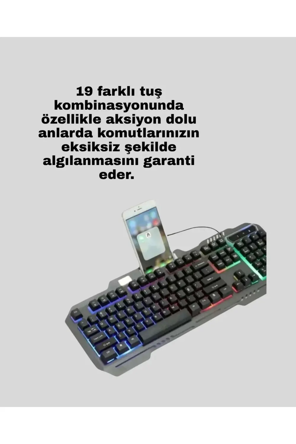 Gaming Klavye Mouse – Çatışmasız Tuş, Hızlı Tepki Süresi