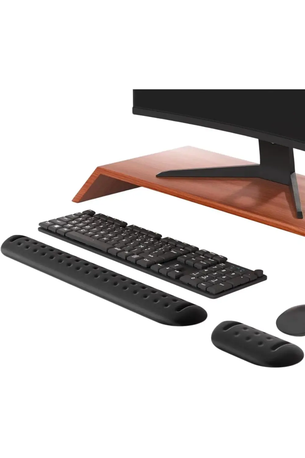 Gaming Klavye Ve Mouse Bilek Destek Seti, Ergopad, Kaymaz Tabanlı