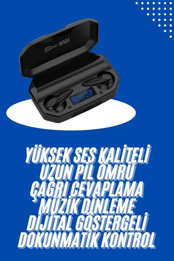 Gaming Kulaklık Bluetooth 5.2 Kablosuz Kulakiçi Rgb Işıklı Çift Mikrofonlu - Lisinya