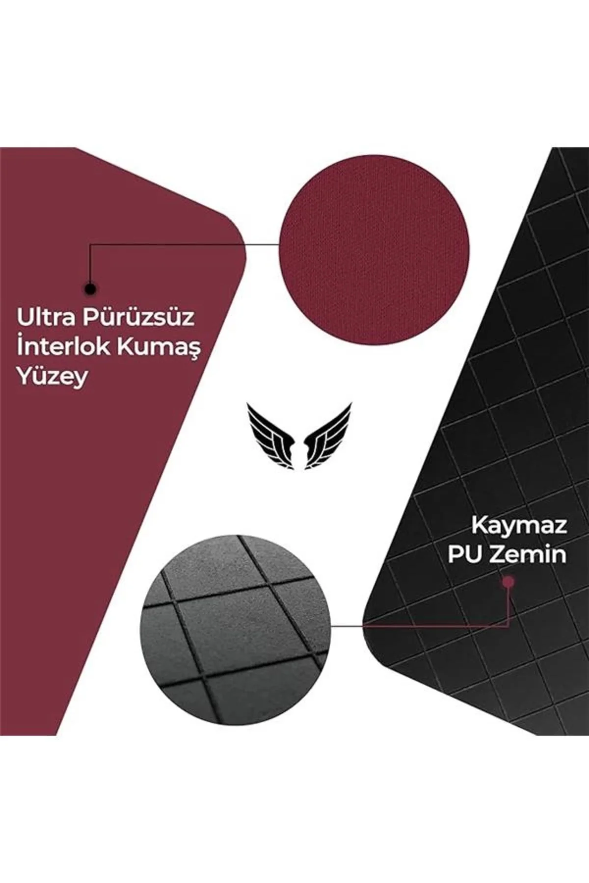 Gaming Oyuncu Gamer Mouse Pad 27x23, Kaymaz Taban Orta Boy Medium