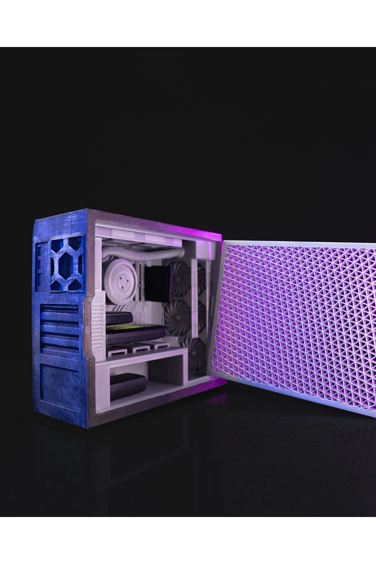 Gaming PC Oyuncu Bilgisayar Kasası USB SD Kart Kutusu Düzenleyici