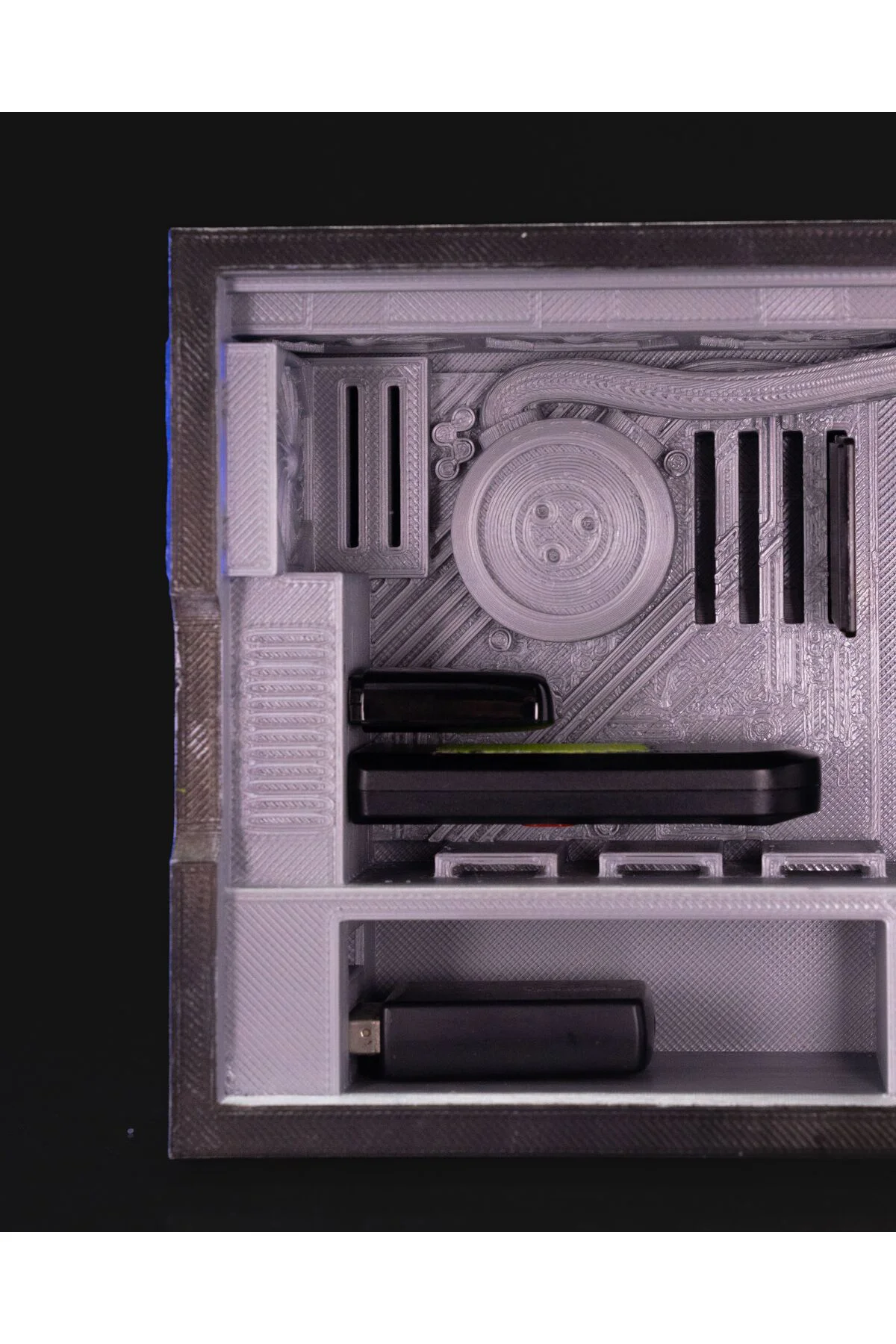 Gaming PC Oyuncu Bilgisayar Kasası USB SD Kart Kutusu Düzenleyici
