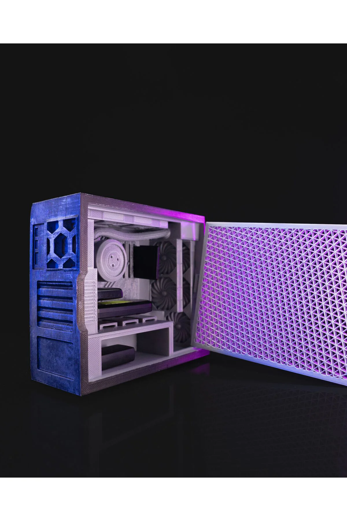 Gaming PC Oyuncu Bilgisayar Kasası USB SD Kart Kutusu Düzenleyici