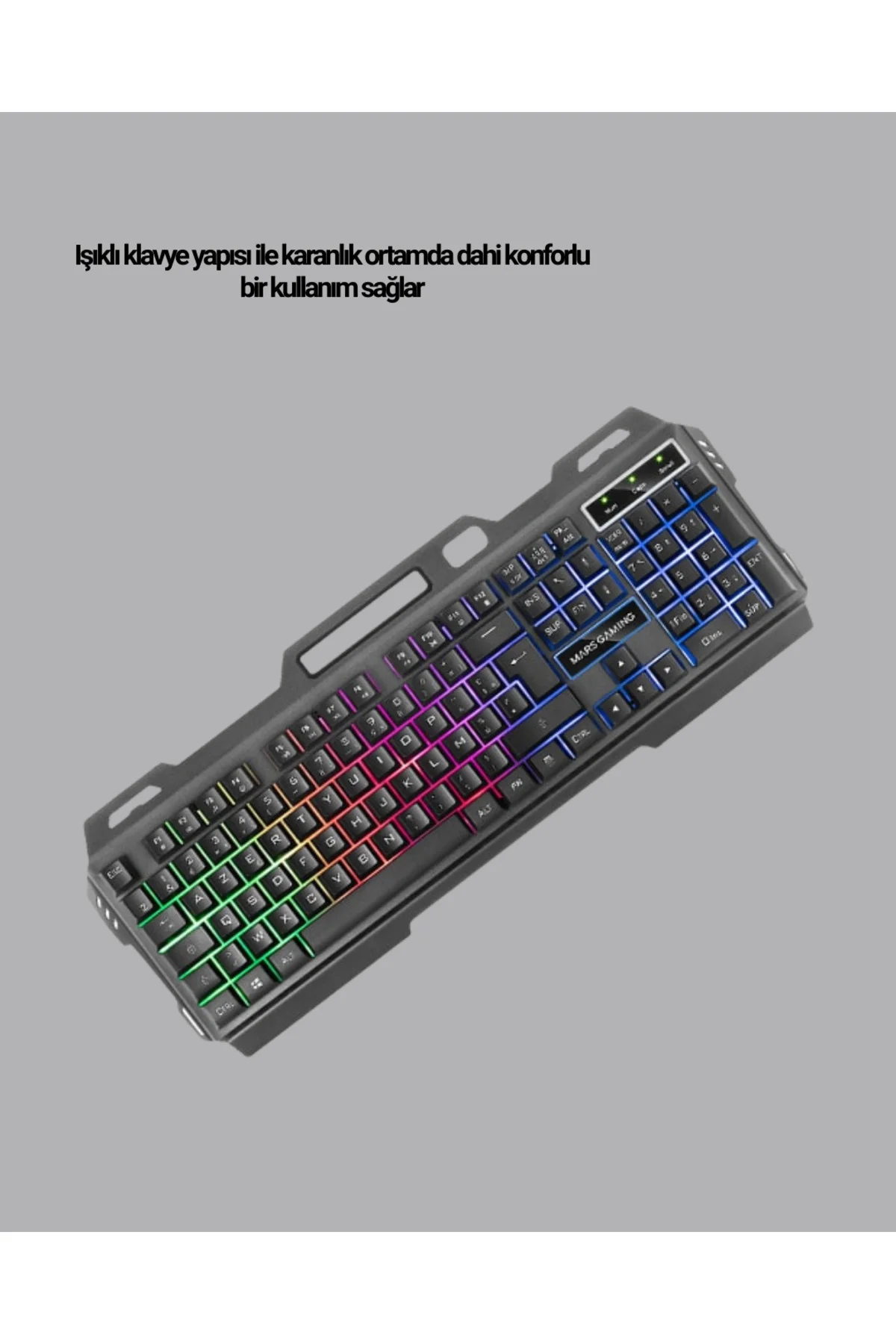 Gaming Set Işıklı Klavye Mouse + Bluetooth 5.2 Kulaklık Oyuncu Pa