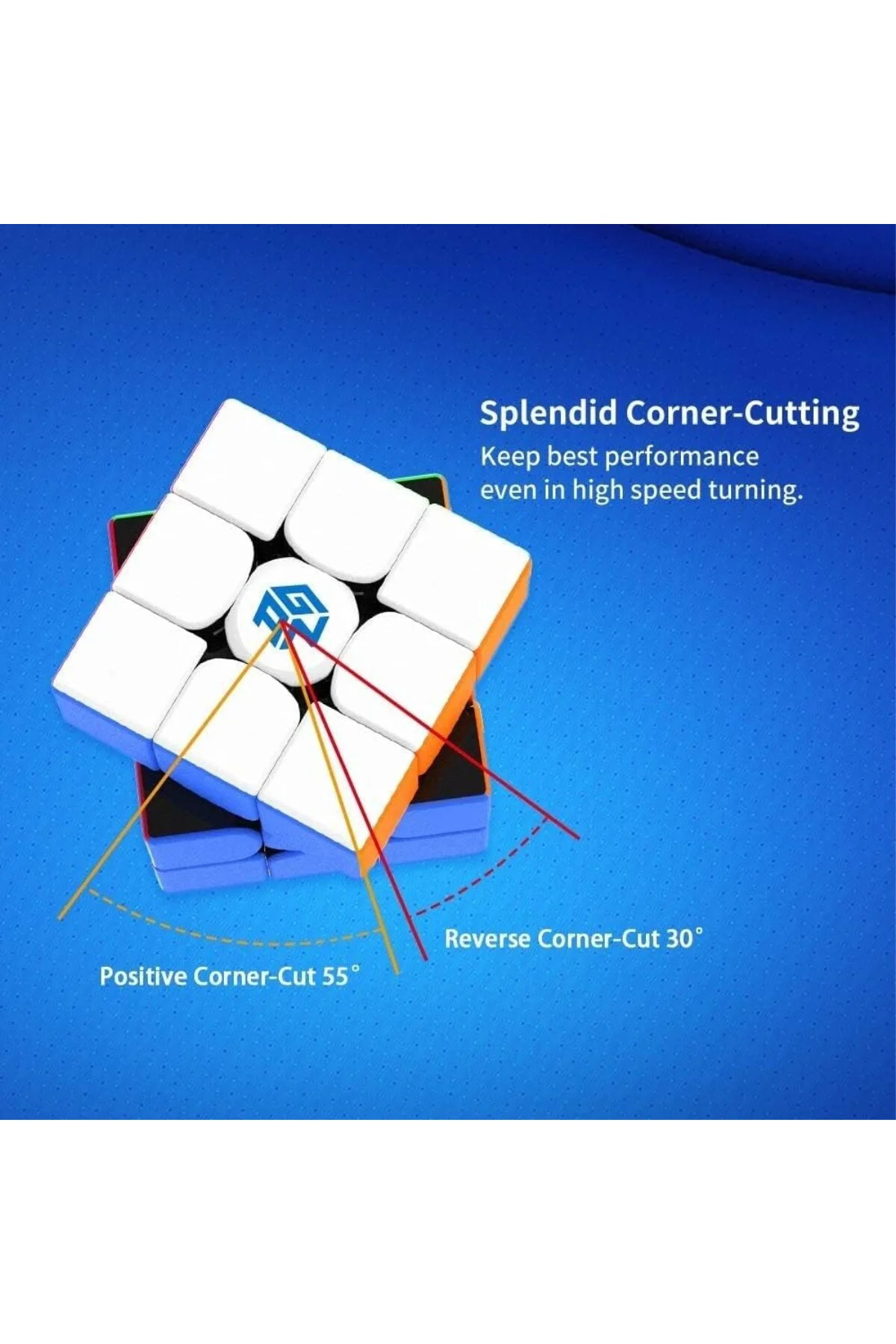 GAN 356 RS 3x3 Profesyonel Rubik Küpü Stickerless Speed Cube