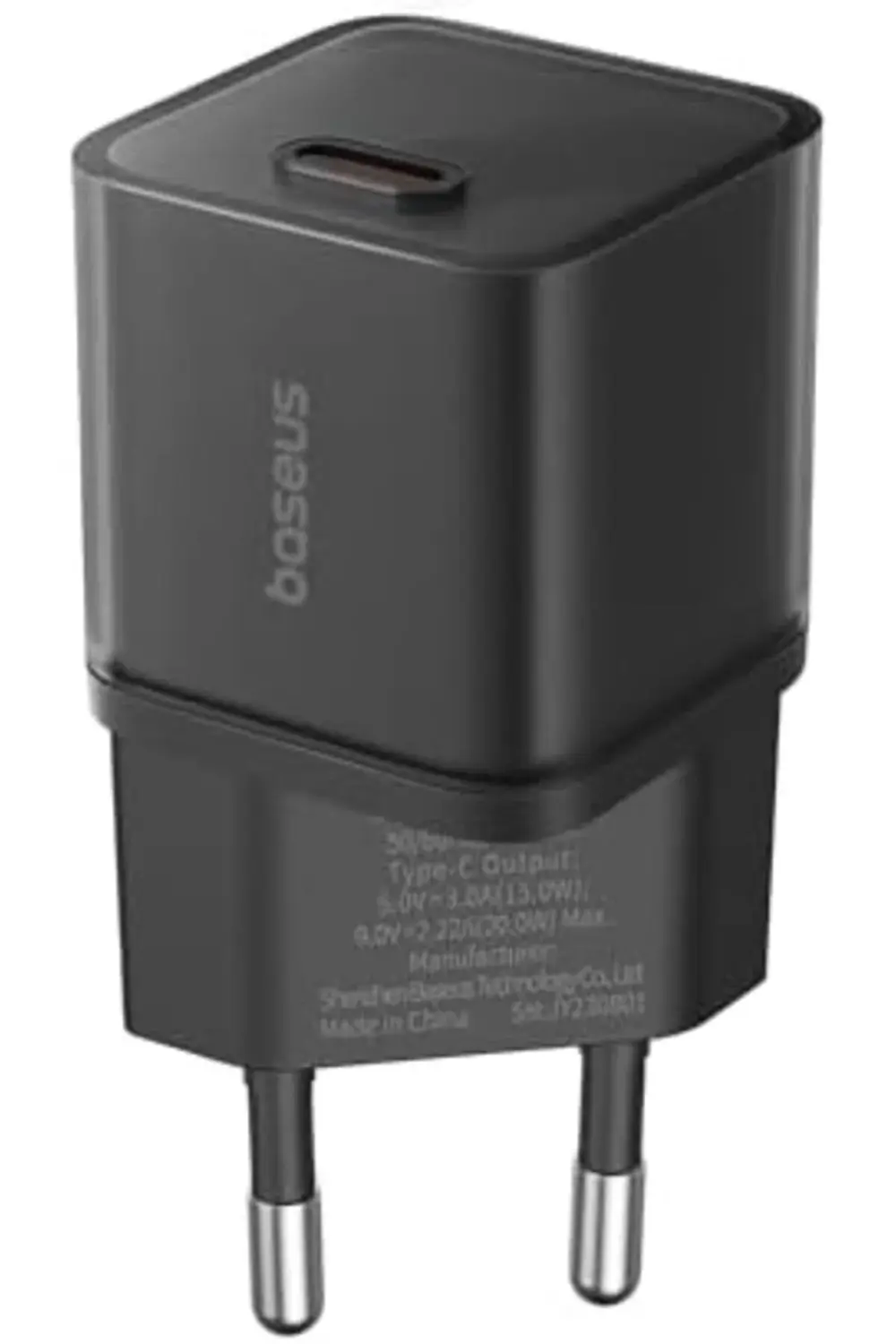 GaN5S Hızlı Şarj Adaptörü 1C, 20W EU, Siyah newprh 1063348