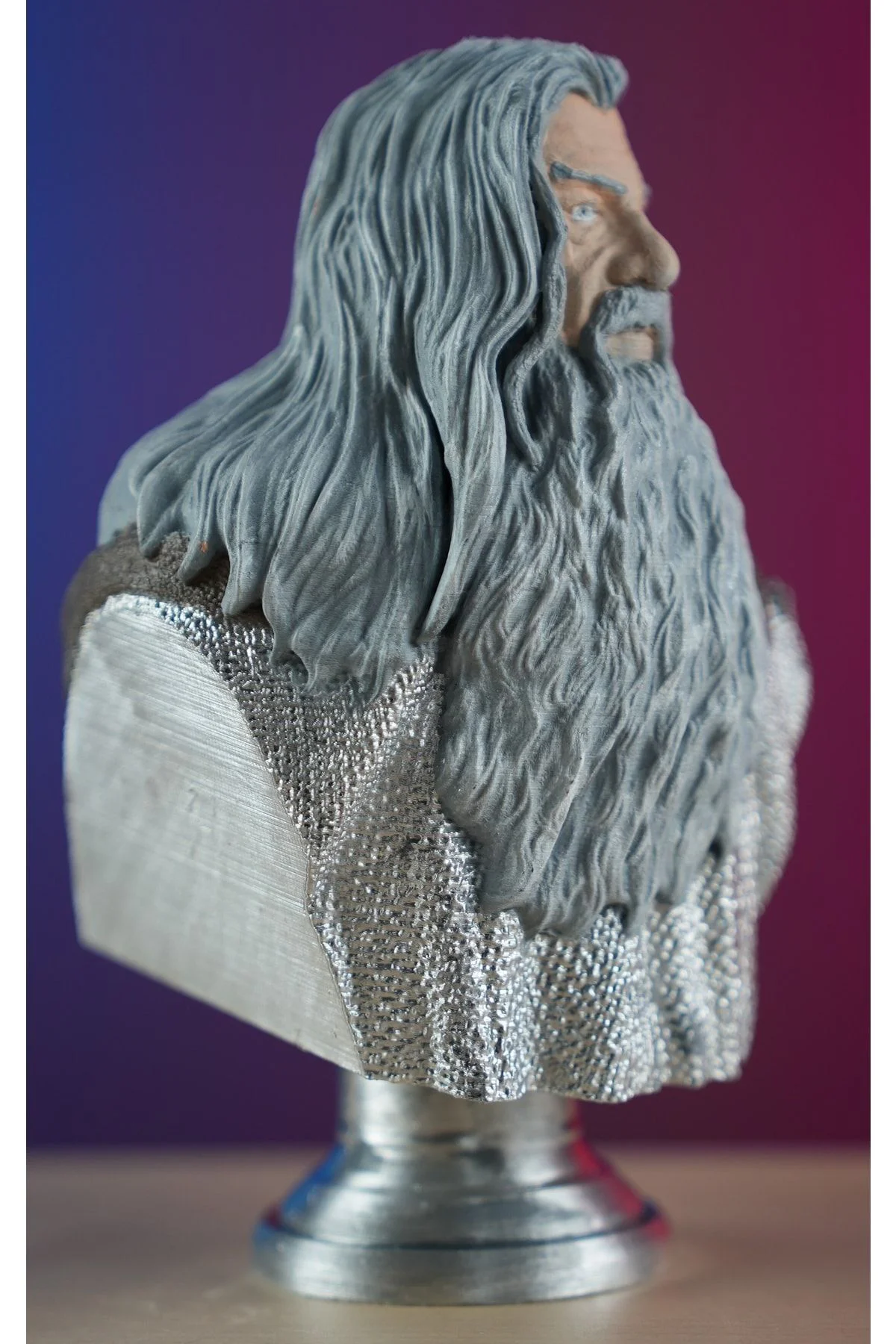 Gandalf Boyalı Büst / Figür Yüzüklerin Efendisi Lotr 19 Cm ( Büyük Boy)