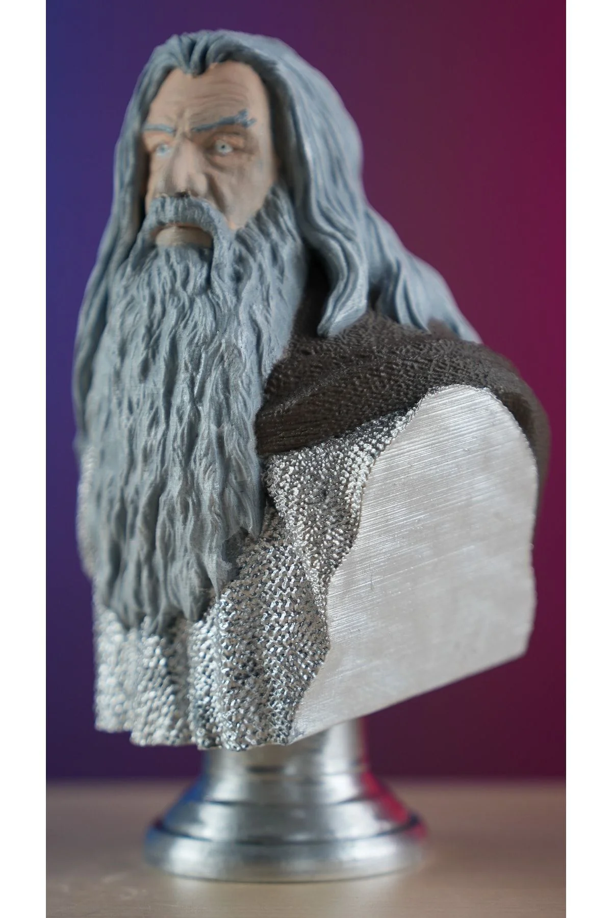 Gandalf Boyalı Büst / Figür Yüzüklerin Efendisi Lotr 19 Cm ( Büyük Boy)